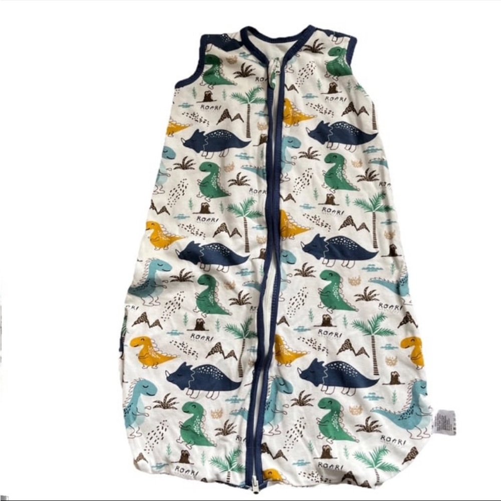Dinosaur Print Sleep Sack Baby New Born To 6months Old Cotton